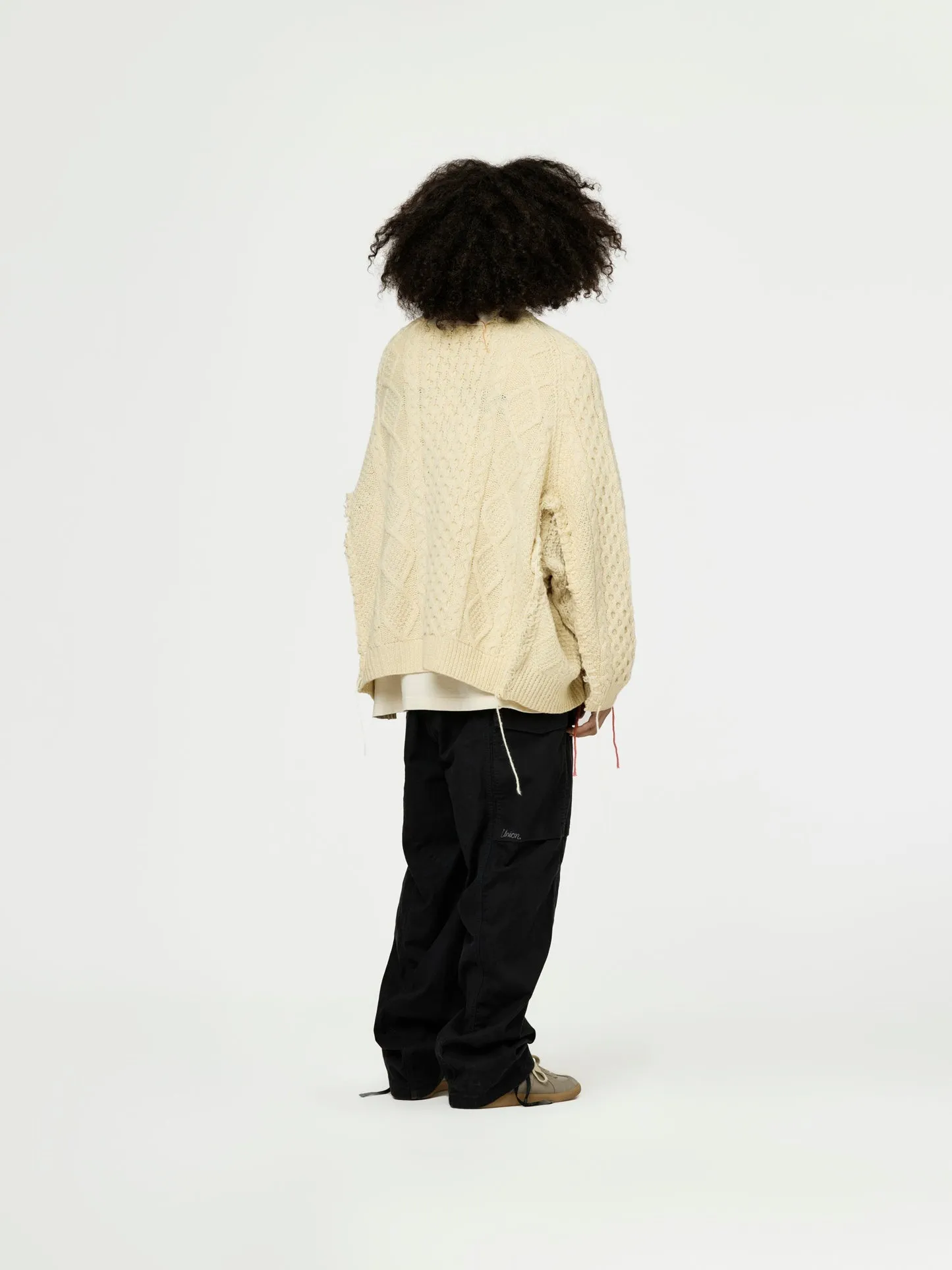 UNION HAND EMNROIDERY FISHERMAN KNIT｜ASSORT