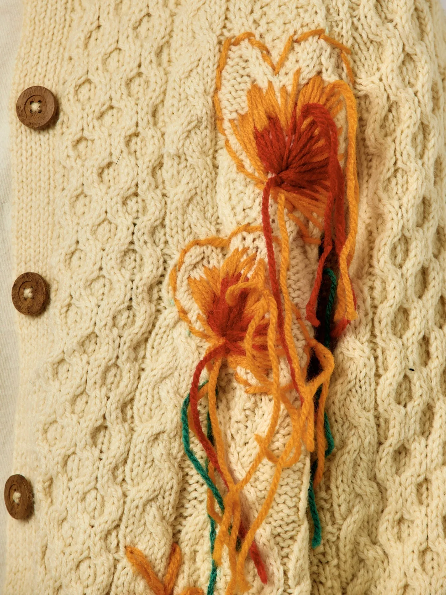 UNION HAND EMNROIDERY FISHERMAN KNIT｜ASSORT