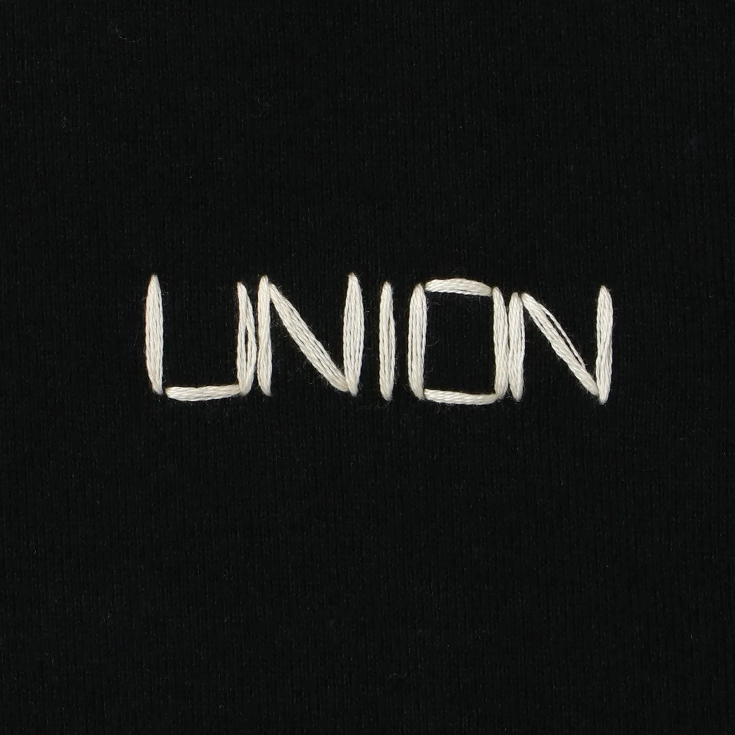 UNION LOOPING DAMAGE HOODIE｜BLACK