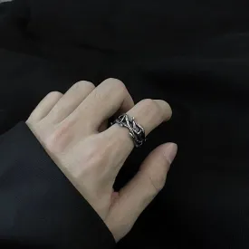 Vintage Dark Vine Thorns Ring