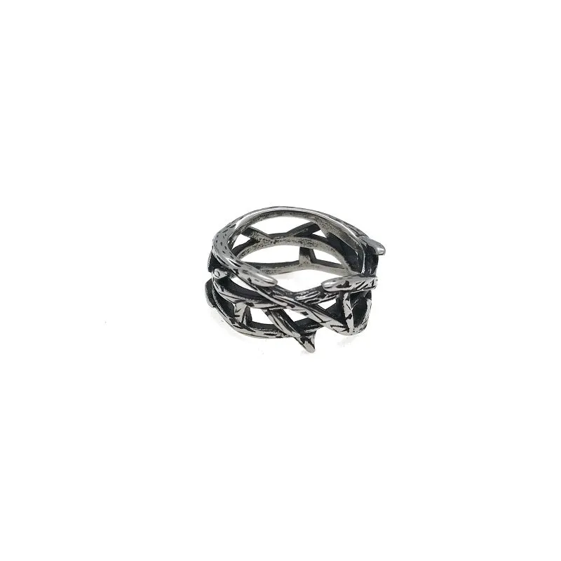 Vintage Dark Vine Thorns Ring