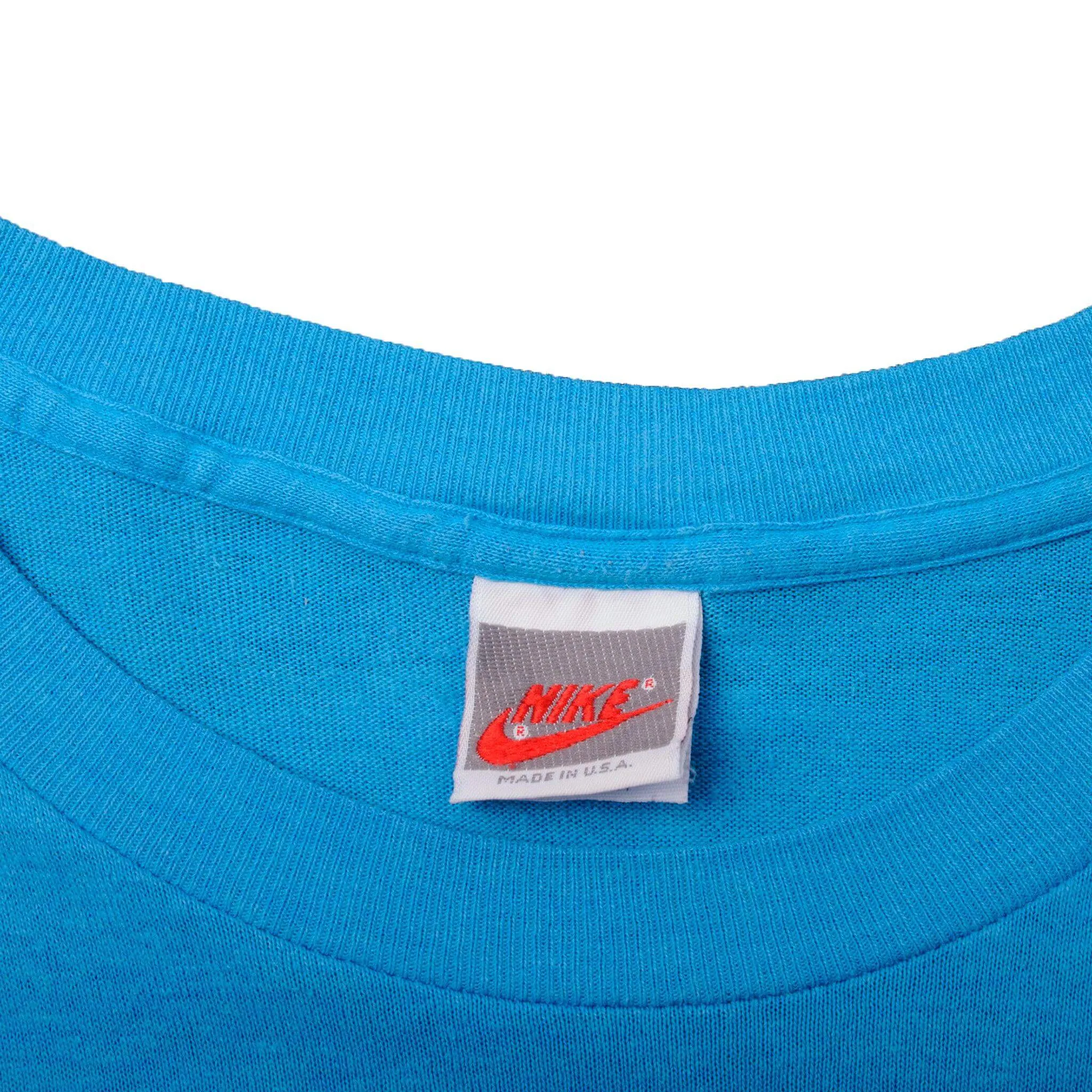 VINTAGE NIKE BIG LOGO TEE SHIRT 1987-1994 SIZE LARGE MADE IN USA