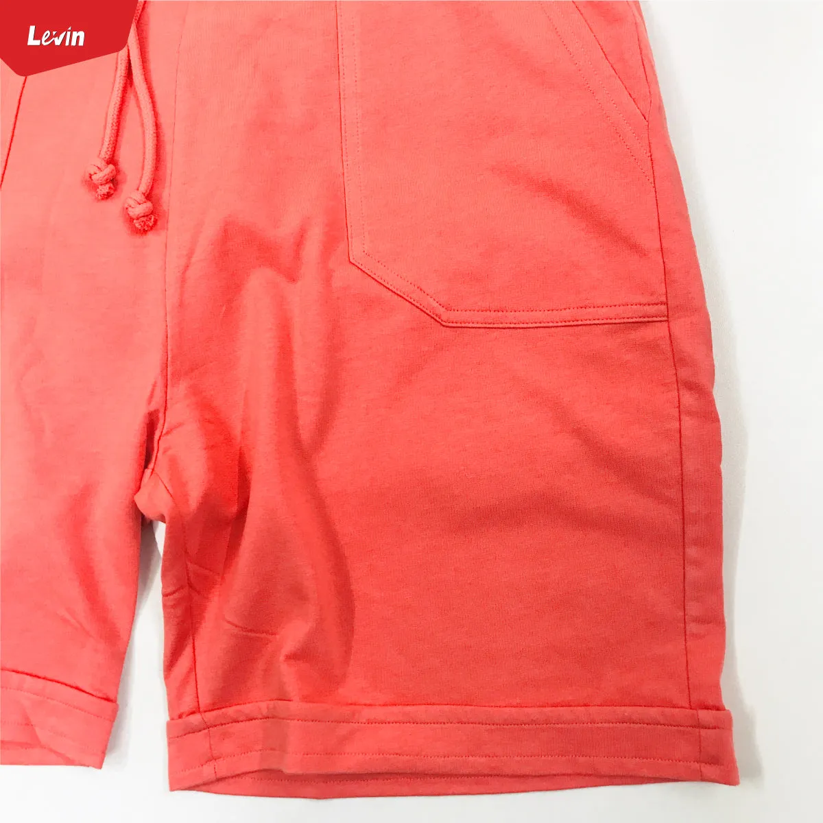 Women’s Elastic Drawstring Waist Cotton Terry Shorts