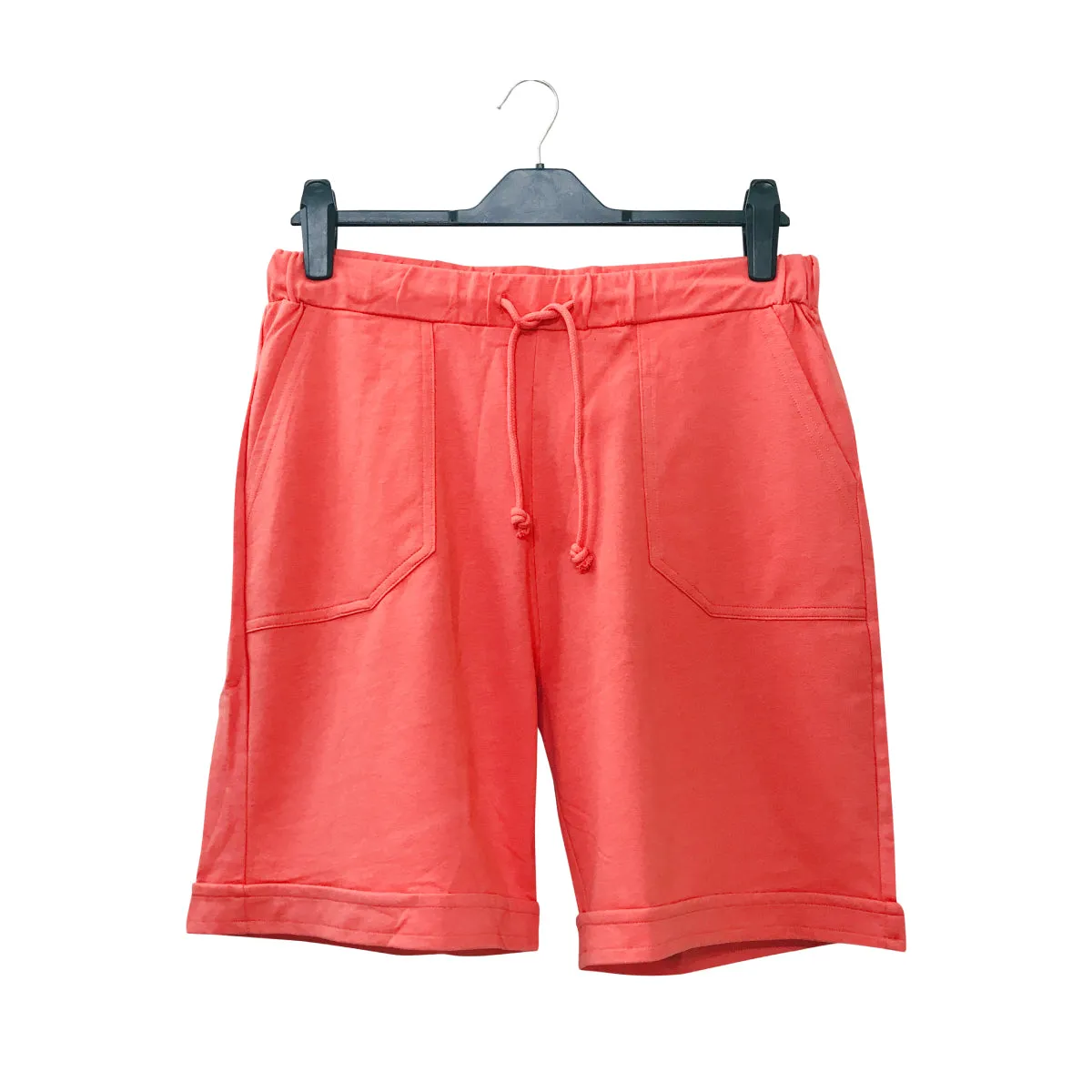 Women’s Elastic Drawstring Waist Cotton Terry Shorts