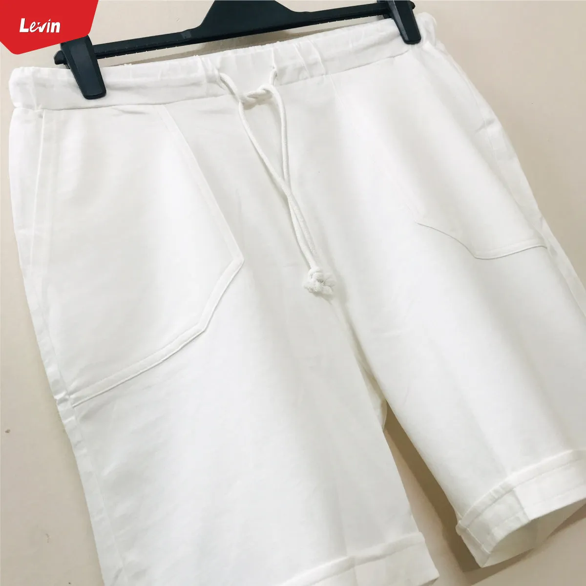 Women’s Elastic Drawstring Waist Cotton Terry Shorts